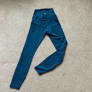 Lululemon teal leggings size 2